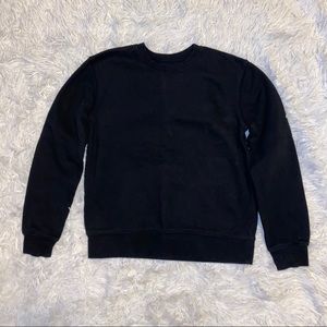 Girls Black Crew Neck Hoodie!